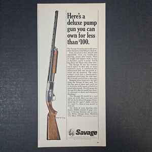 1966 Savage Arms Model 30 12 Gauge Shotgun Vintage Print Ad Westfield MA Mancave